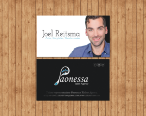 Joel Reitsma actor business cards | Visitenkarten-Design von chandrayaan.creative