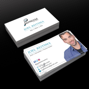 Joel Reitsma actor business cards | Visitenkarten-Design von Creative Jiniya