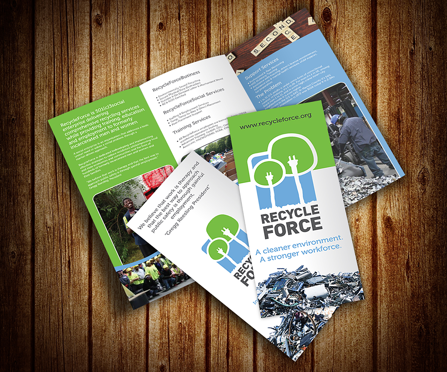 Brochure Design by Deziners Zone for RecycleForce | Design #17402940