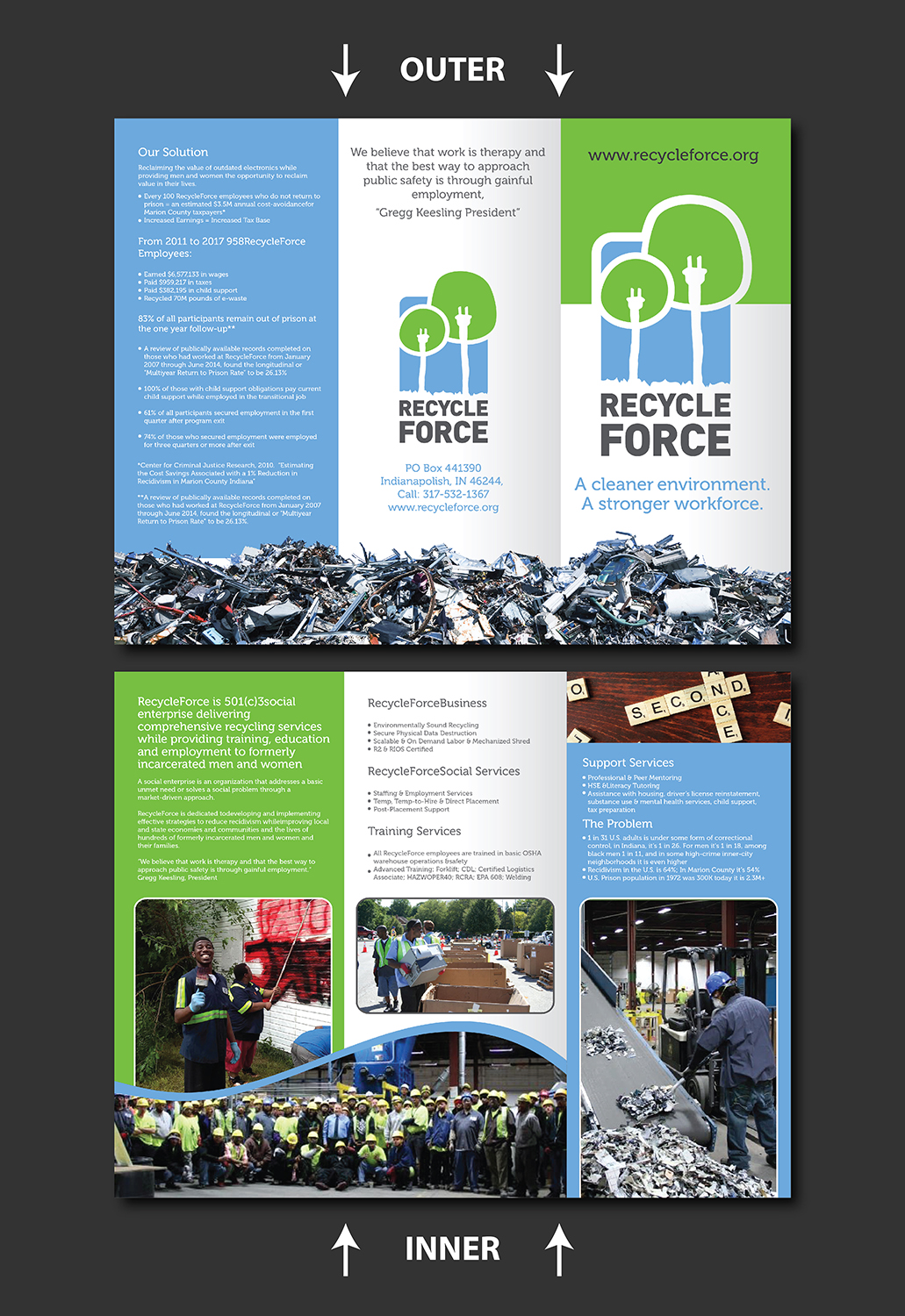 Design de Brochure par Deziners Zone pour RecycleForce | Design #17413135