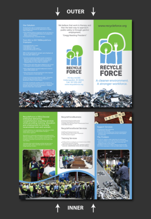 Broschüren-Design von Deziners Zone für RecycleForce | Design: #17413135