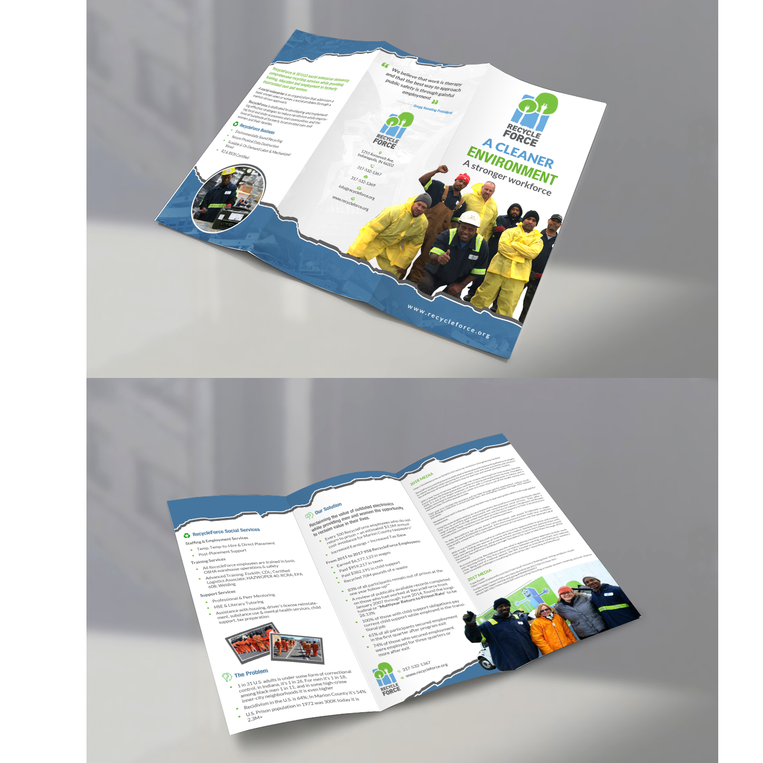 Broschüren-Design von creative.bugs für RecycleForce | Design #17399988