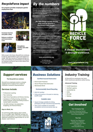 Brochure Design by Thesigner85 for RecycleForce | Design #17396539
