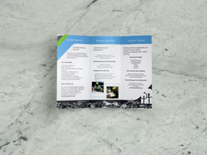 Re-Entry + Recycling: Changing the Environment, Changing Lives  | Brochure Design by Scorpius design