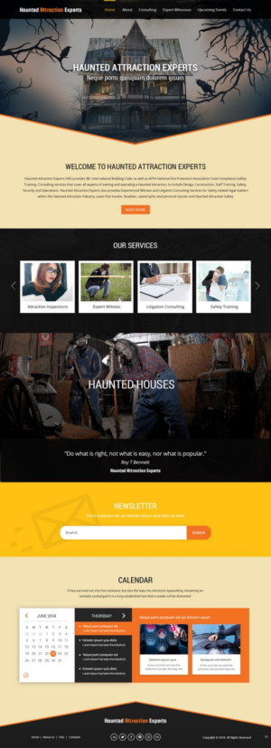 Web Design par pb pour Haunted Attraction Expert LLC | Design : #17396212