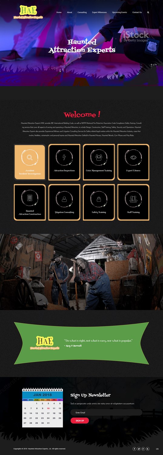 Diseño Web por pb para Haunted Attraction Expert LLC | Diseño #17396214