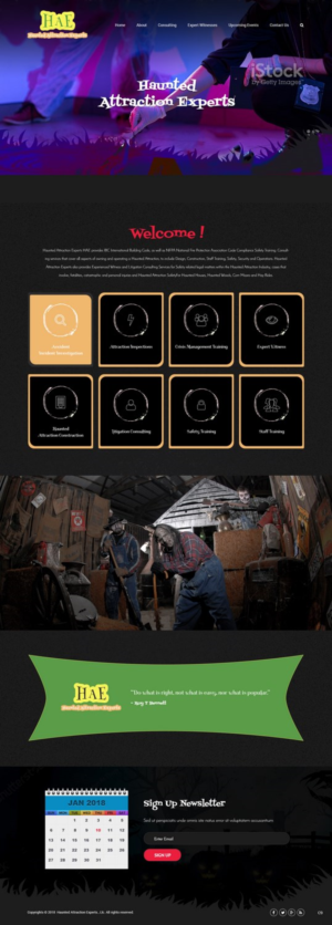 Web Design by pb for Haunted Attraction Expert LLC | Design: #17396214