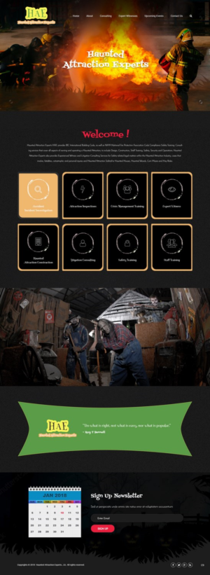 Web Design by pb for Haunted Attraction Expert LLC | Design: #17396215