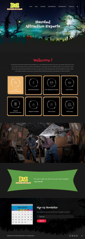 Web Design by pb for Haunted Attraction Expert LLC | Design: #17396216