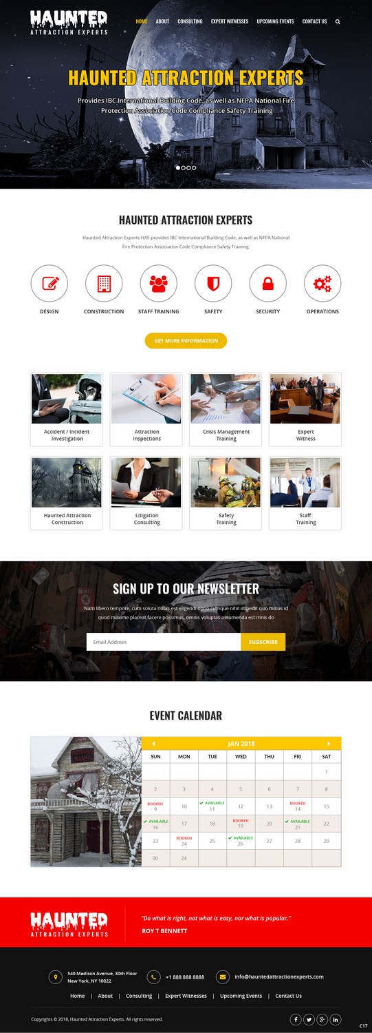 Diseño Web por pb para Haunted Attraction Expert LLC | Diseño #17396219