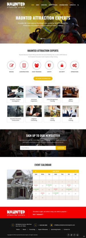 Web Design by pb for Haunted Attraction Expert LLC | Design: #17396220