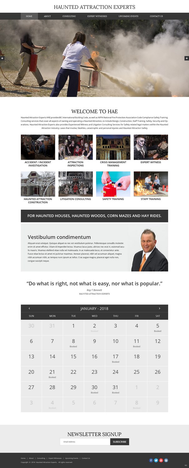 Web Design by pb for Haunted Attraction Expert LLC | Design #17396221