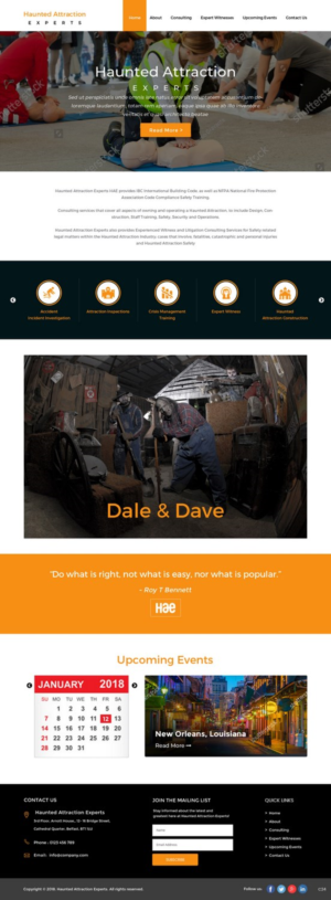 Web Design by pb for Haunted Attraction Expert LLC | Design: #17396223