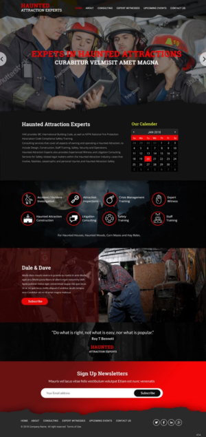 Web Design by pb for Haunted Attraction Expert LLC | Design: #17396231