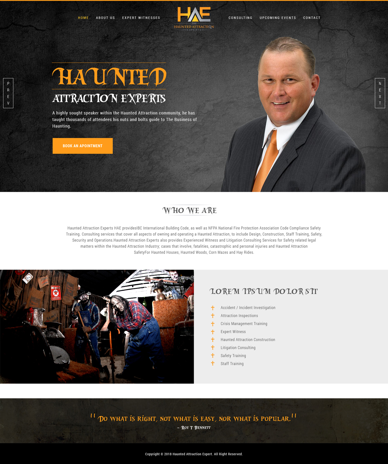 Web Design by Abhinav Katiyar for Haunted Attraction Expert LLC | Design #17391308