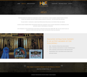 Web Design par Abhinav Katiyar pour Haunted Attraction Expert LLC | Design : #17397937