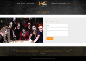 Web Design par Abhinav Katiyar pour Haunted Attraction Expert LLC | Design : #17397939