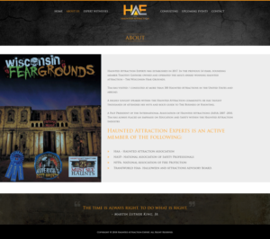 Web Design par Abhinav Katiyar pour Haunted Attraction Expert LLC | Design : #17435295