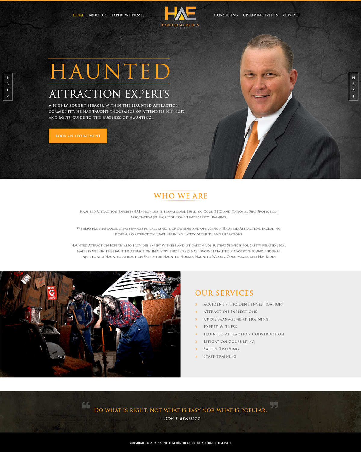 Web Design by Abhinav Katiyar for Haunted Attraction Expert LLC | Design: #17472535