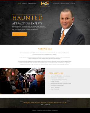 Web Design by Abhinav Katiyar for Haunted Attraction Expert LLC | Design #17472535