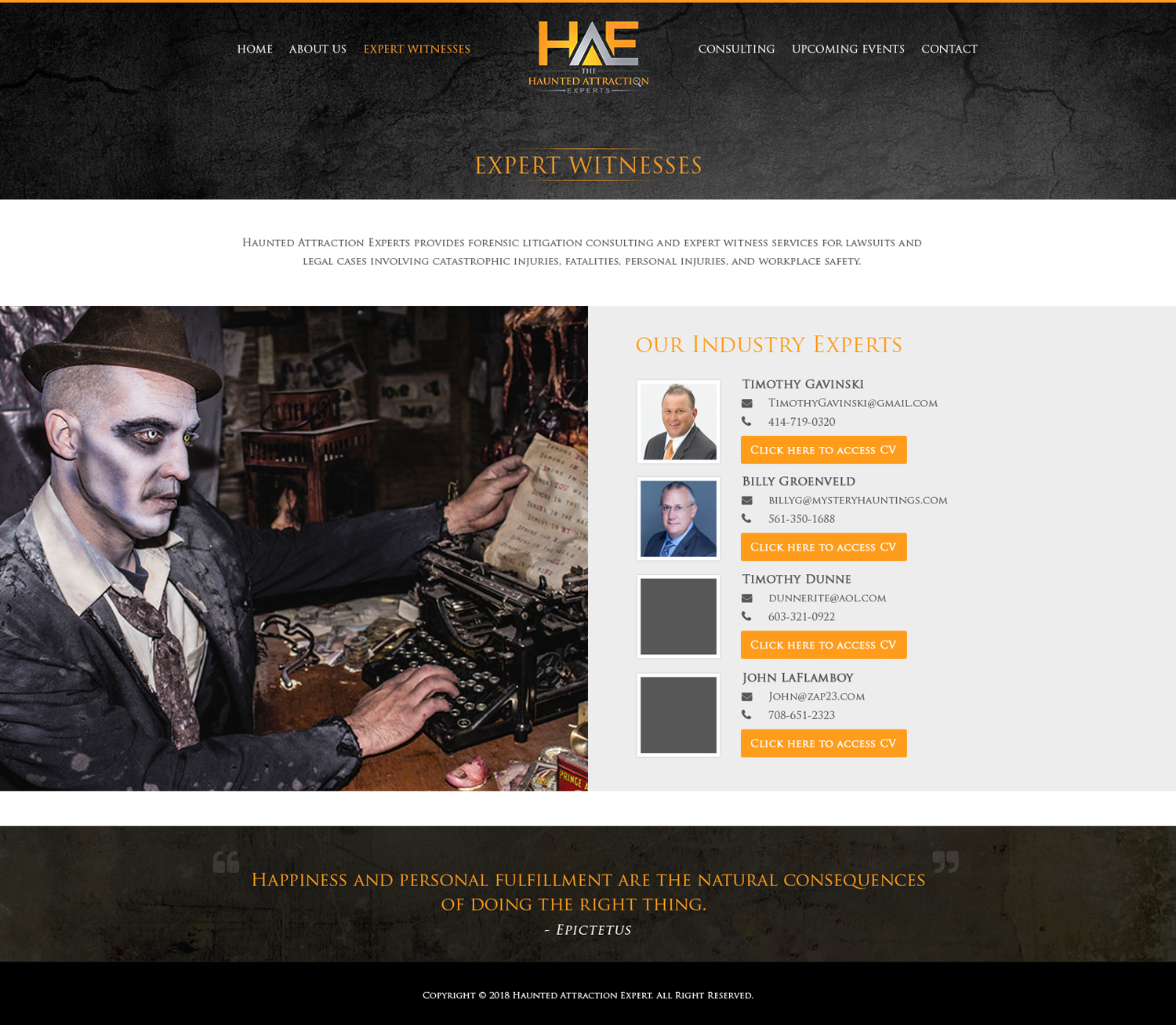 Diseño Web por Abhinav Katiyar para Haunted Attraction Expert LLC | Diseño #17495804