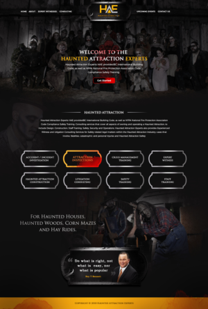 Haunted Attraction Expert Website Design | Diseño Web por lemosys infotech