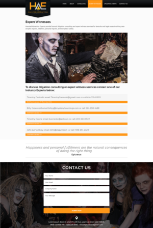 Web Design par Ayesha Khan pour Haunted Attraction Expert LLC | Design : #17405144