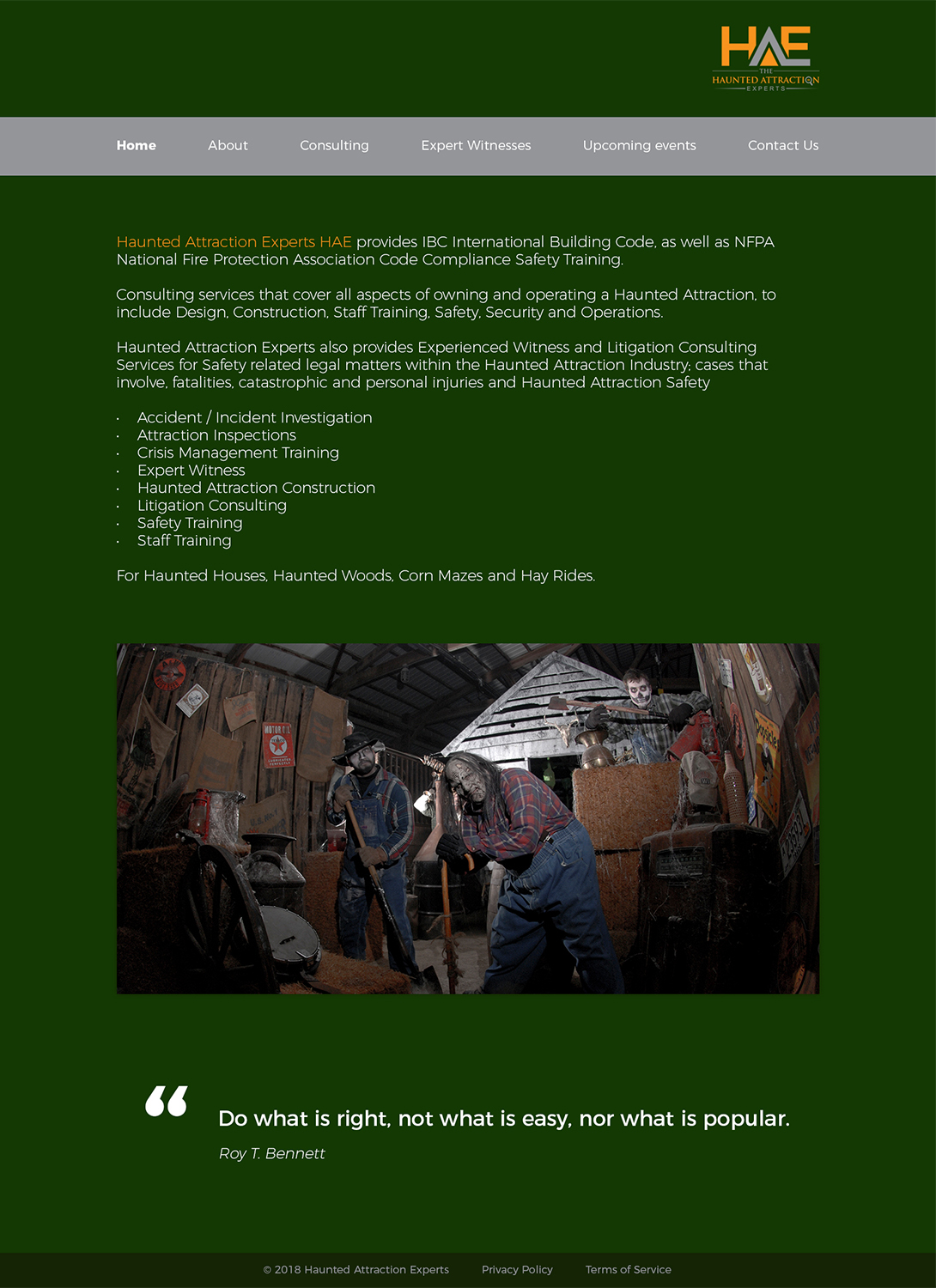 Web Design by JK* for Haunted Attraction Expert LLC | Design #17504690