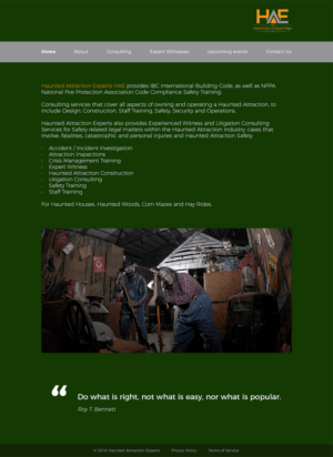Web Design by JK* for Haunted Attraction Expert LLC | Design #17504690