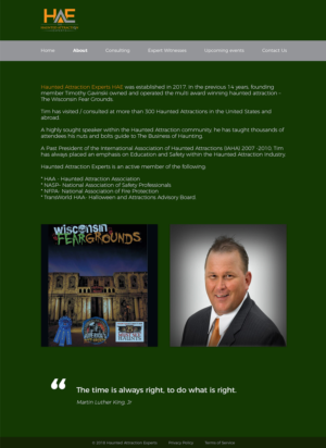 Web Design par JK* pour Haunted Attraction Expert LLC | Design : #17504692