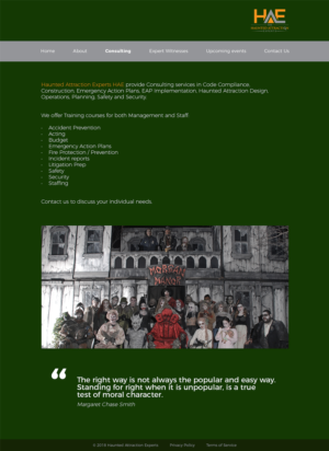 Web Design par JK* pour Haunted Attraction Expert LLC | Design : #17504694