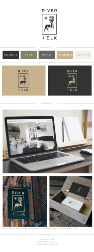 RIVER & ELK | Diseño de Logo por Maurissahunter