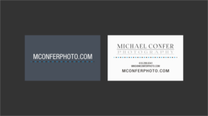 Diseño de Tarjeta de Presentación por INDIAN_Ashok para Michael Confer Photography | Diseño: #17396498