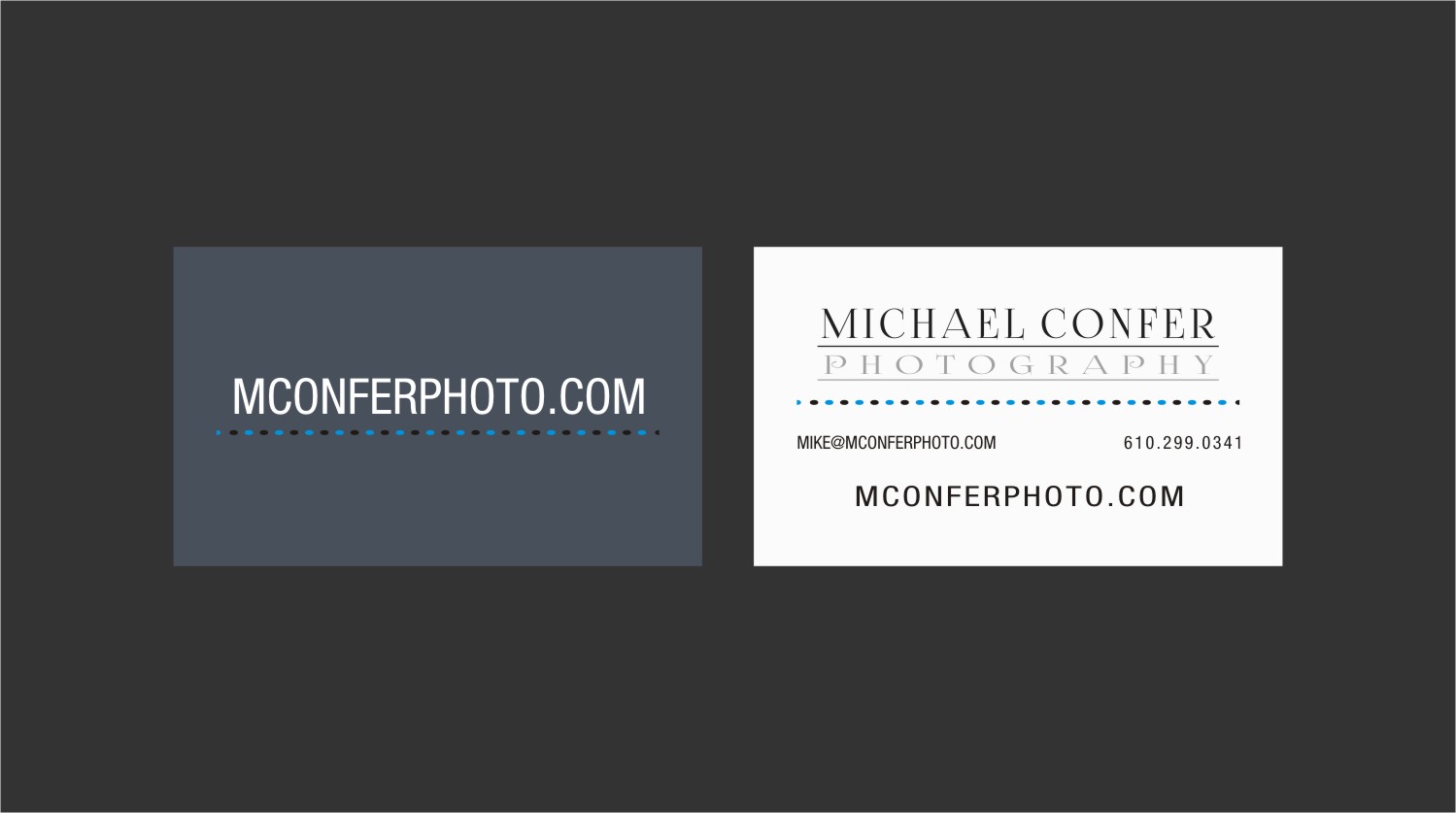 Diseño de Tarjeta de Presentación por INDIAN_Ashok para Michael Confer Photography | Diseño #17396500