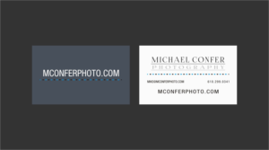 Diseño de Tarjeta de Presentación por INDIAN_Ashok para Michael Confer Photography | Diseño: #17396500