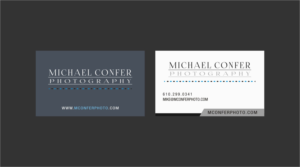 Diseño de Tarjeta de Presentación por INDIAN_Ashok para Michael Confer Photography | Diseño: #17396505