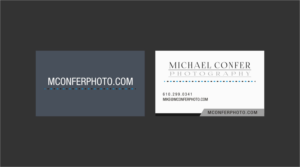 Diseño de Tarjeta de Presentación por INDIAN_Ashok para Michael Confer Photography | Diseño: #17396506