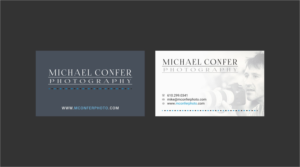 Diseño de Tarjeta de Presentación por INDIAN_Ashok para Michael Confer Photography | Diseño: #17396507