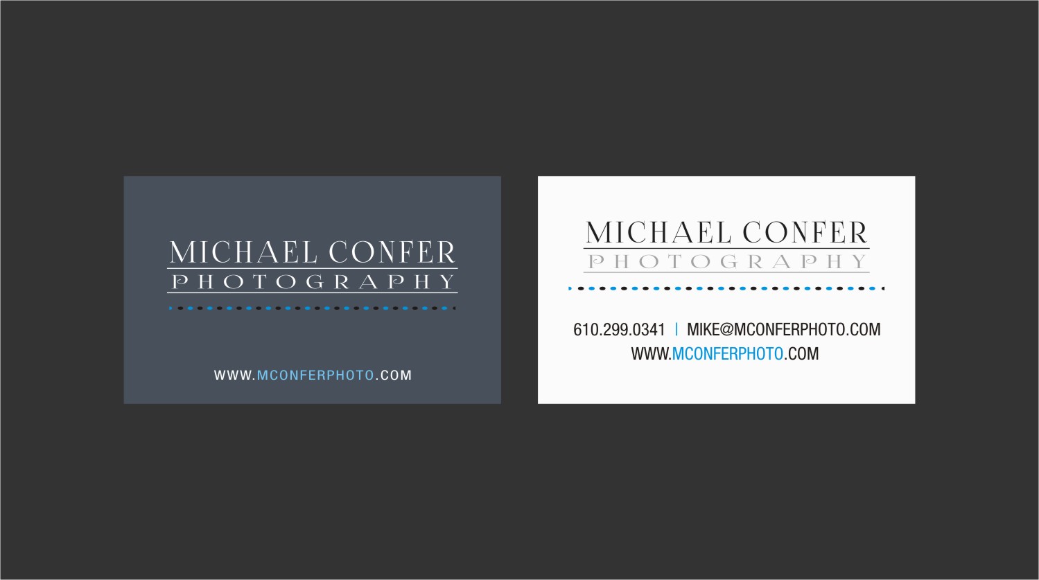 Business Card Design by INDIAN_Ashok for Michael Confer Photography | Design #17396508