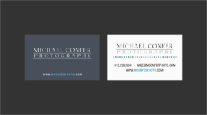 Diseño de Tarjeta de Presentación por INDIAN_Ashok para Michael Confer Photography | Diseño: #17396508