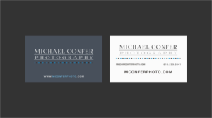 Diseño de Tarjeta de Presentación por INDIAN_Ashok para Michael Confer Photography | Diseño: #17396510
