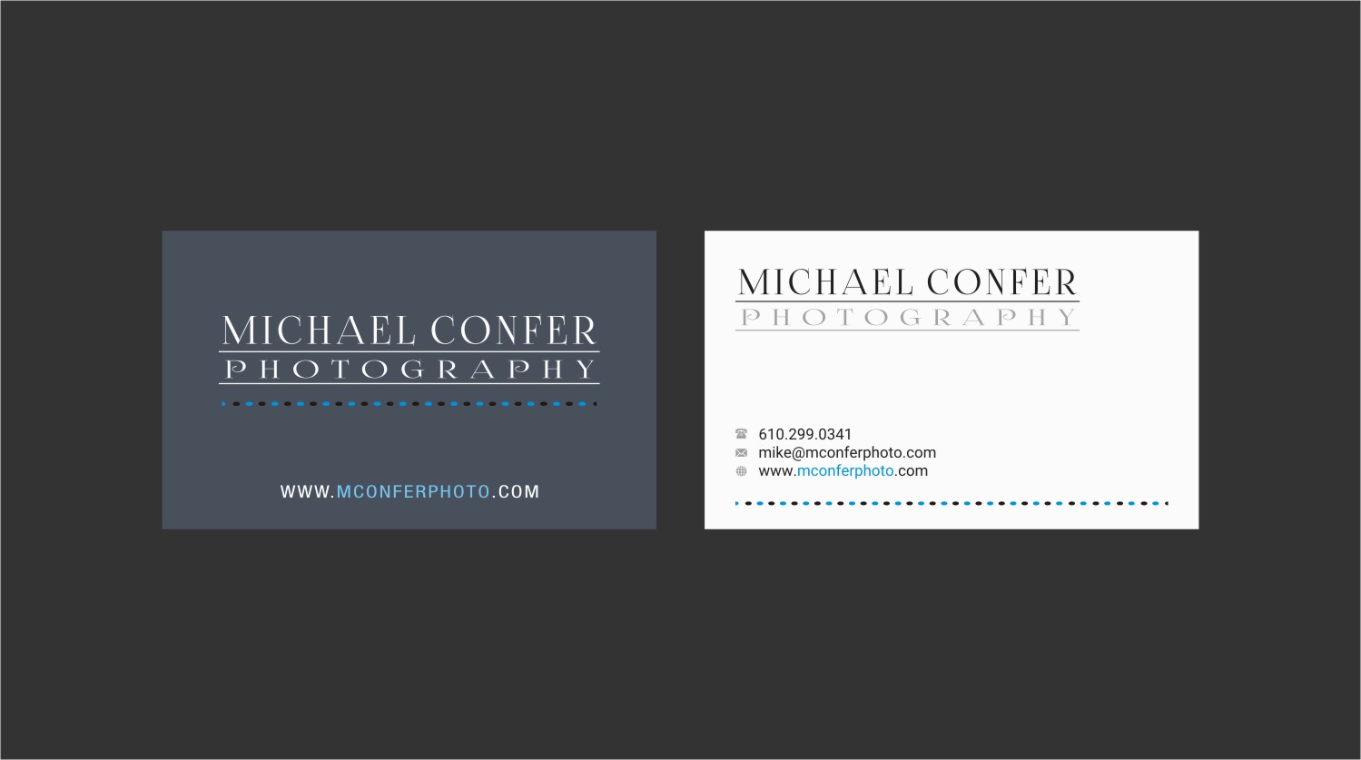 Business Card Design by INDIAN_Ashok for Michael Confer Photography | Design #17396511