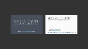 Business Card Design by INDIAN_Ashok for Michael Confer Photography | Design: #17396511