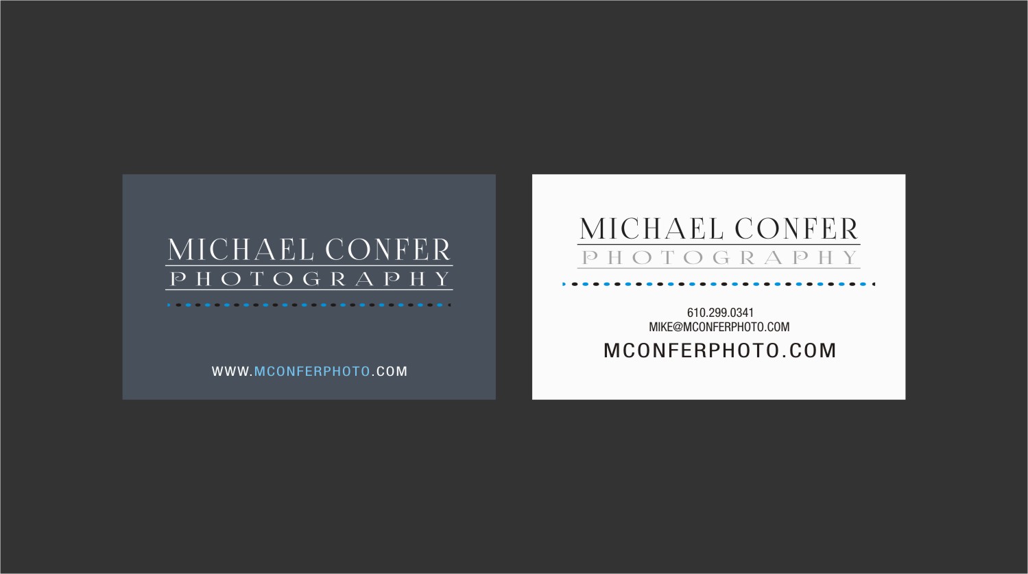 Business Card Design by INDIAN_Ashok for Michael Confer Photography | Design #17396512