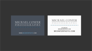 Diseño de Tarjeta de Presentación por INDIAN_Ashok para Michael Confer Photography | Diseño: #17396512