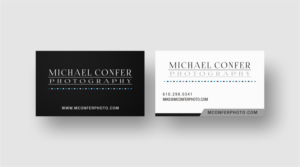 Diseño de Tarjeta de Presentación por INDIAN_Ashok para Michael Confer Photography | Diseño: #17397002