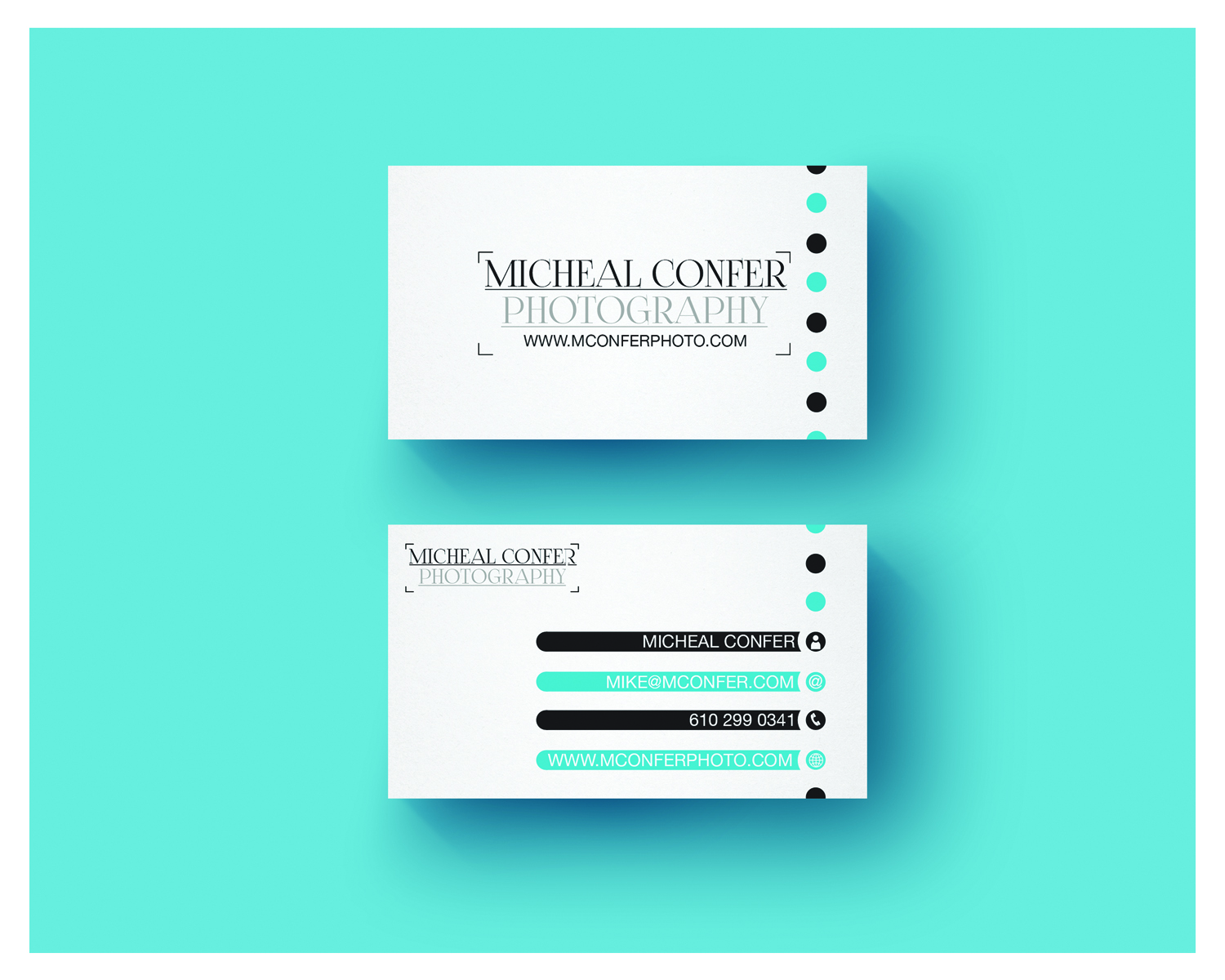 Diseño de Tarjeta de Presentación por LGD para Michael Confer Photography | Diseño #17408493