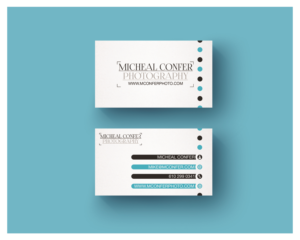 Diseño de Tarjeta de Presentación por LGD para Michael Confer Photography | Diseño: #17408493