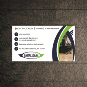 Evantage Paintless Dent Removal | Business Card Design by Da Miracle