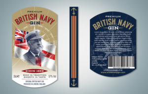 Design of Labels for British Navy Gin bottle | Verpackungs-Design von The Freelance Designer